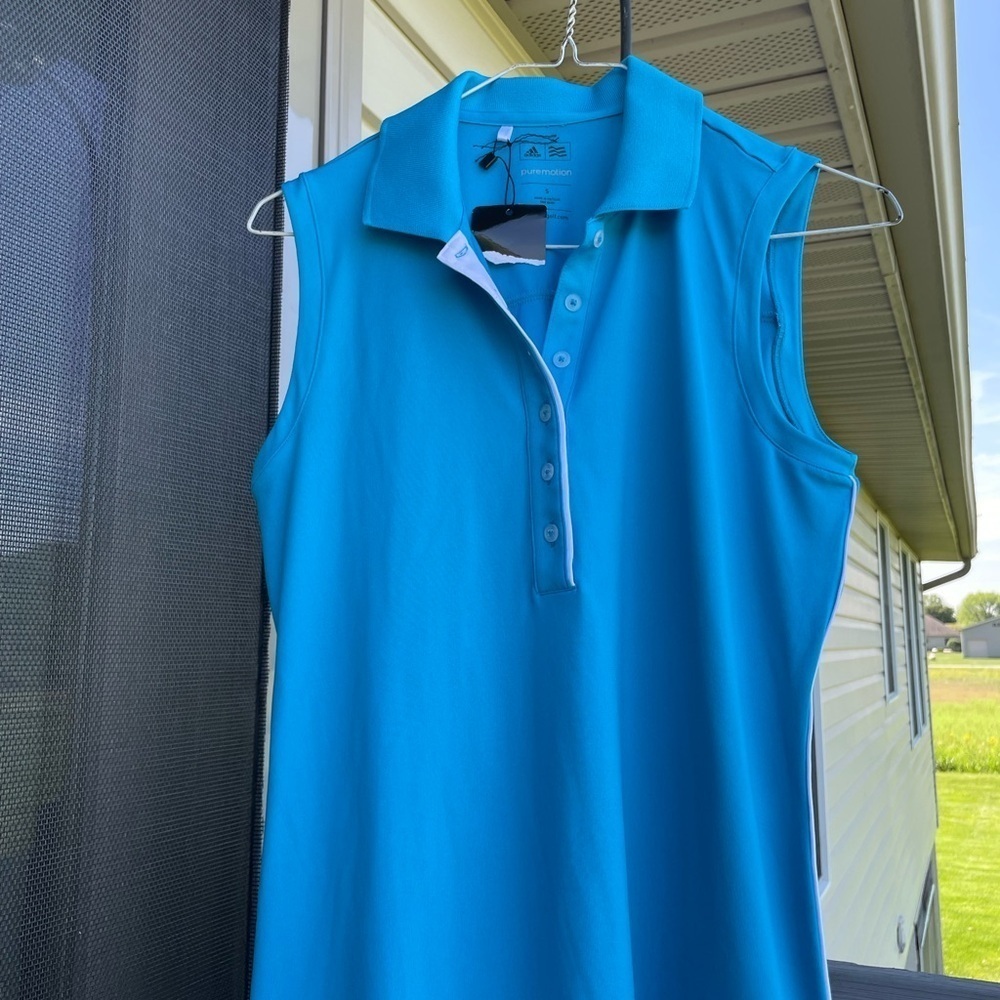 Adidas Puremotion Bright Blue Polo Shirt